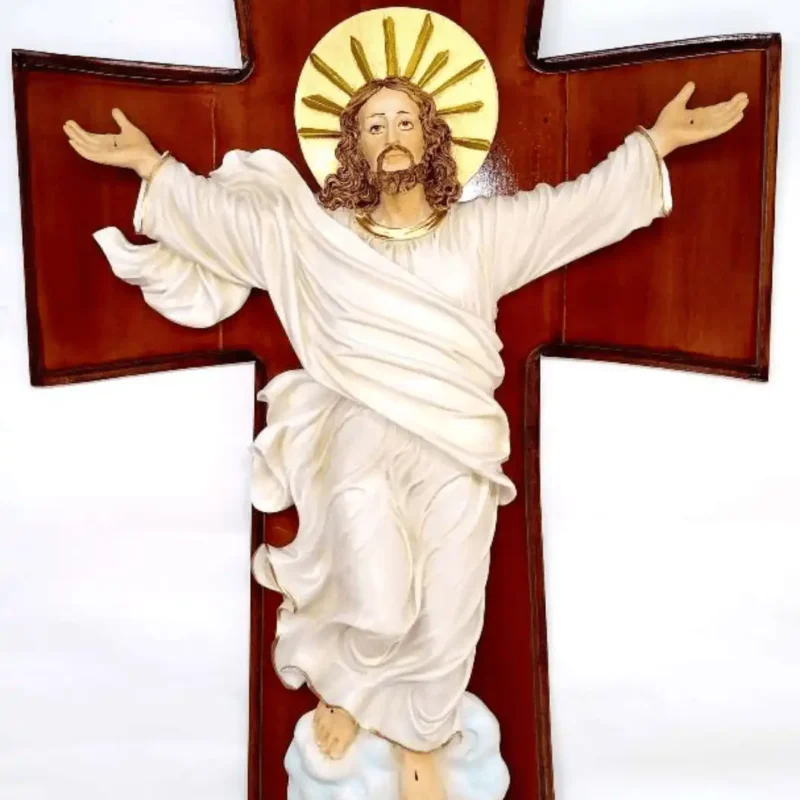 Cristo Jesús resucitado figura de resina